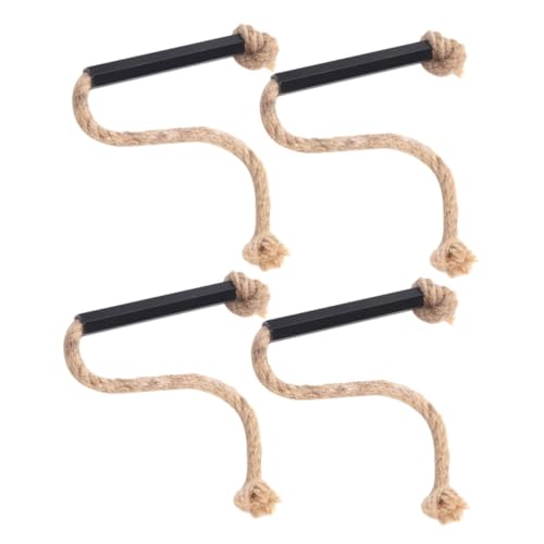VANZACK Allumeurs De Corde D'extérieur Pratiques, 4 Pièces, Allume-feu De Camping, Cordes De Feu Portables, Fournitures De Camping