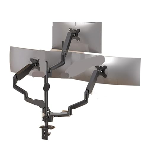 Support pour écran multiple et double bras bidirectionnel Raise Three Screens