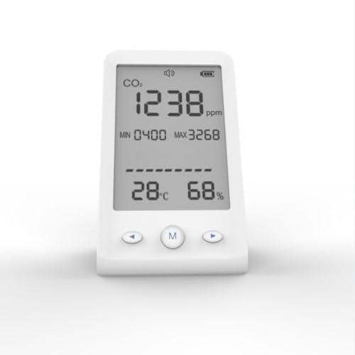 Medidor de CO2 para control de aire interior con sensor NDIR y alarma sonora 5