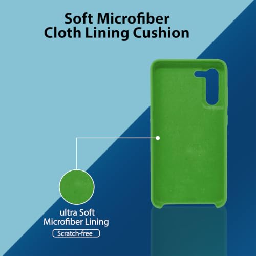 Image of LIRAMARK Liquid Silicone Soft Back Cover Case for Samsung Galaxy S21 FE 5G (Mint Green)