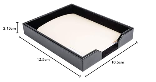 Dacasso Bonded Briefablage, Schwarz