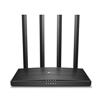 TP-Link Archer C6 Dualband Gigabit WLAN-Router (867Mbit/s 5GHz + 300Mbit/s 2,4GHz, 4 Gigabit LAN-Port, MU-MIMO, IPTV, Unterstützt Keine DSL-Funktion
