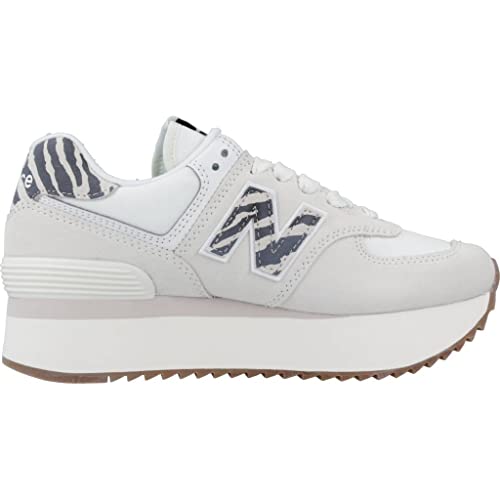 Image of New Balance Women's wl574 zdd platf Beige shoes., white, 6 AU