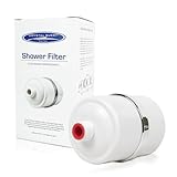 Crystal Quest Shower Filter without Shower Head - White - Advanced Multi Stage Filtration for Cleaner Water - Removes Chlorine, Heavy Metals - Promotes Healthier Skin, Softer Hair - Long-Lasting