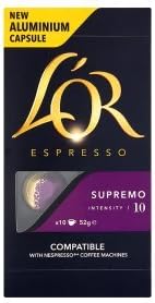 Amazon.com: L 'Or Espresso Supremo intensidad 10 Nespresso cápsulas de café  compatibles : Comida Gourmet y Alimentos