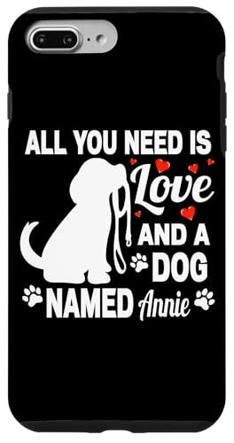 �p�[�\�i���C�Y���ꂽ���̖��O Annie ���킢�����̃y�b�g���D�� �X�}�z�P�[�X iPhone 7 Plus/8 Plus �p