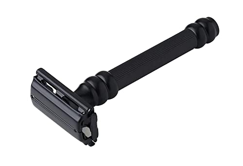 Pearl Shaving Double Edge Butterfly Safety Razor (SBF-11 (Black))