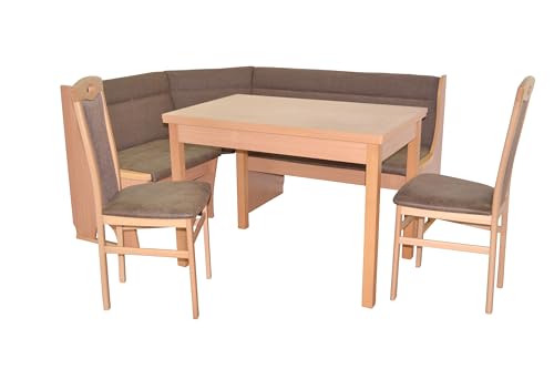 moebel direkt online Eckbankgruppe (4teilig) Caro I buche/braun