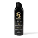 Black Girl Sunscreen Make it Glow Sunscreen Spray for Face & Body- SPF 30, Skin Protection for Travel & Beach, Water Resistant for 80 minutes, Ultra Sheer, No White Cast for Melanin Rich Skin- 5 fl oz