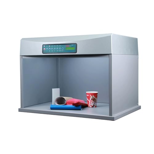 YSFHYAN Color Assessment Cabinet Color Matching Box,5 Light Sources Assessment Cabinet Color Matching Box,T60+S,5 Types of Light Sources,for The Textile and Clothing Industry