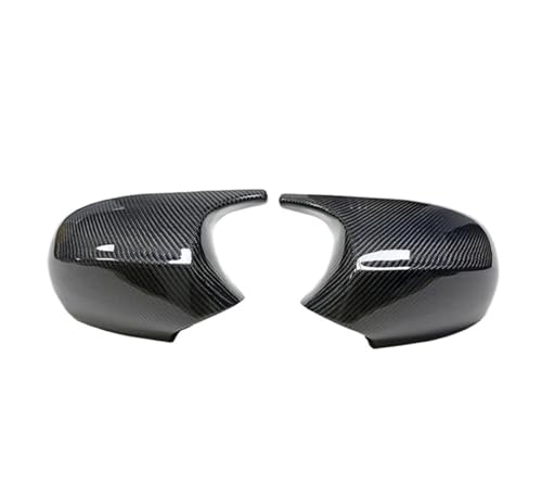 車のサイドミラーカバー に適合する 1 3シリーズ バックミラーカバー に適合する E90 に適合する E91 に適合する E92 に適合する E93 に適合する E80 に適合する E81 リアビュー カーボンファイバー グロスブラック(Carbon F
