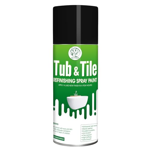 SIX FOXES Tub & Tile Spray Paint Black