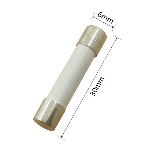 Image of 180Pcs Slow-Blow Time Delay Fuse Ceramic 6x30mm (15 Values Include 0.315A 0.5A 0.63A 1A 2A 3.15A 5A 6.3A 8A 10A 12A 15A 20A 25A 30A)