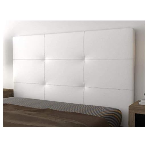 LA WEB DEL COLCHON - Cabecero tapizado Andrea para Cama de 105 (115 x 120 cms) Blanco