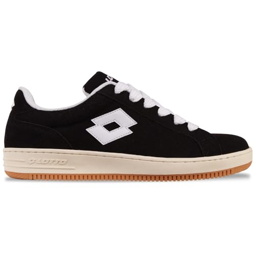 Lotto, Scarpe da Ginnastica Unisex-Adulto, Nero Bianco, 43 EU