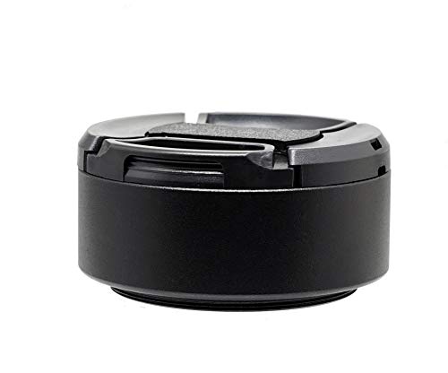 Fotasy Metal 52mm Lens Hood for Nikkor 35mm & 50mm Lenses, Compatible with Nikon, Fuji, Leica & Leitz OM Lenses, Screw-in, with 58mm Lens Cap