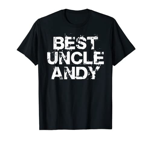 T-shirt rétro humoristique avec inscription « Best Uncle Andy » T-Shirt