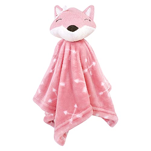 Image of Hudson Baby Unisex Baby Animal Face Security Blanket, Woodland, One Size