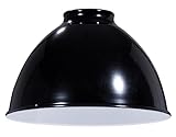 B&P Lamp® Industrial Style Metal Dome Shades (Black)