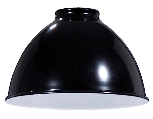 Image of B&P Lamp Industrial Style Metal Dome Shades (Black)