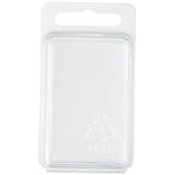 OVERALL DIMENSIONS: 3.375 x 1.875 x 1.25 inches (height x width x depth) CAVITY DIMENSIONS: 2.31 x 1.5 x 1.25 inches (height x width x depth) MATERIAL: Made from 75% or more of post-consumer recycled PET material FEATURES: The container is equipped w...