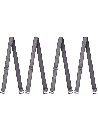 Image of uxcell 2 Pair 10 /12 /15 /18 /20mm Width Stretchable Shoulder Bra Straps Adjustable Elastic Straps for Women