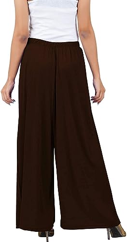 Image of Fancy Star Women Super-Combed Cotton and Rayon Solid Full Length Regular Palazzo