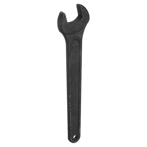 Image of sourcing map Single Open Ended Spanner Wrench, 18mm, Thicken Carbon Steel Open End Wrench Tool for Automotive Repair and Furniture Assembly, Black