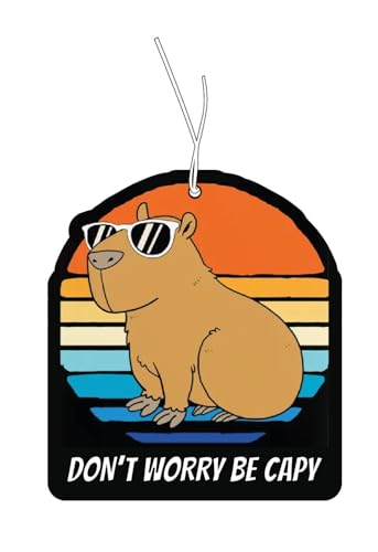 Capybara - Set di 2 deodoranti per auto, divertenti, per auto, profumo, per auto, per auto