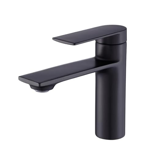 Mélangeur de lavabo eau chaude et froide avec cartouche monotrou en laiton