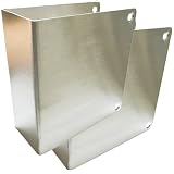 1-3/4' Door Reinforcement Plate MP9492, Stainless Steel Door Lock Reinforcement Plate for 1-3/4' Thick Doors – Door Wrap Around Plate Deadbolt Cover Plate Sleeve, Satin Finish (2 Pack)