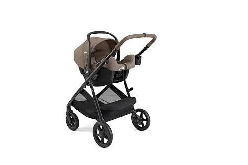 Image of Joie Baby, Ginger and Rue Travel System - 4-in-1 Travel System with Lightweight Baby Car Seat and an Included Anti-Rebound Base for Easy Install and Height-Adjustable Stroller (Mocha)