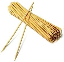 Guilty Gadgets 100 x 30cm 12" BAMBOO WOODEN SKEWERS BBQ KEBAB FRUIT CHOCOLATE FOUNTAIN STICKS