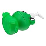 PHENOFICE Shampoo Dispenser und Flüssigseifen Pumpflasche aus Kunststoff mit Froschmotiv 300 Ml Kindersicherer Presspump Spender für Bad und Waschbecken Niedliches Cartoon Design