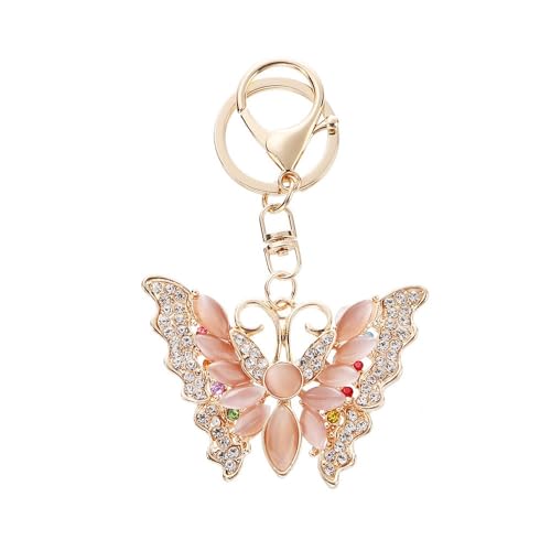 Porte-clés papillon en strass, le petit cadeau adorable pour fille