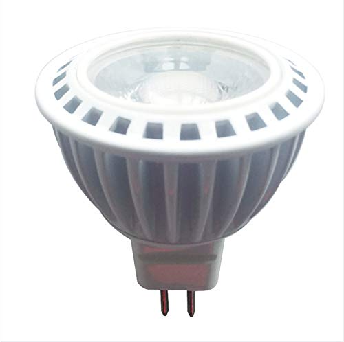 LNHHG Bombilla LED de maíz 4pcs LedCOB Focos Tensión De La Lámpara COB 5W Bajo DC Perlas Sin Escalonamientos Regulación Carcasa Foco Blanco MR16 12V LED