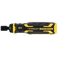 STANLEY FatMax Schraubendreher Set Power-Assist Bit-Schraubendreher (4V/1.5 Ah Akku, hohe 300 RPM Drehzahl, Drucktastenfunktionalität, verlängerter Magnethalter, mit LED-Ladeanzeige) FMHT66719-0 – Ansicht 2