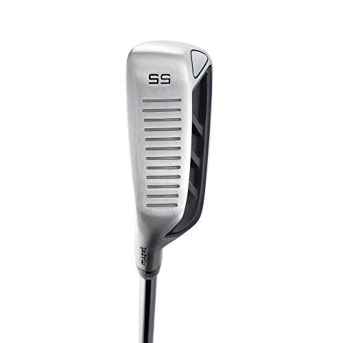 MAZEL Golf Pitching & Chipper Wedge,Right Handed,35,45,55 Degree Available for Men & Women,Improve Your Short Game (Left, Stainless Steel (Black Head), Regular, 55)