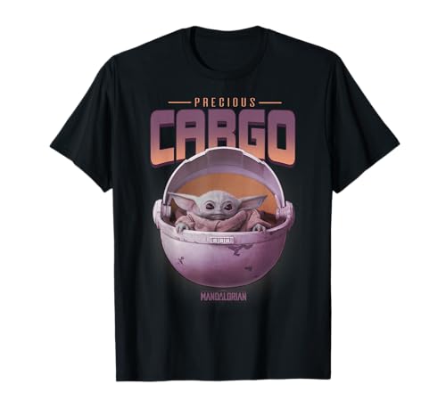 T-shirt The Mandalorian Precious Cargo violet pour fan Star Wars
