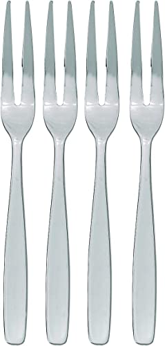 Maine Man Escargot Cocktail Appetizer Fork Set, Stainless Steel, 6-Inches, 4-Piece Set