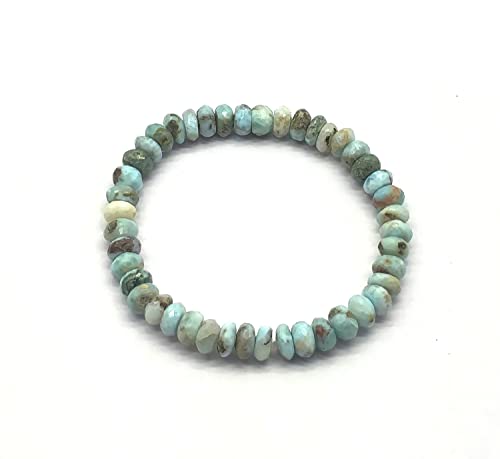 LKBEADS Unisex gem larimar 6mm, 29 Piecesrondelle faceted beads stretchable 7 inch bracelet for men,women-Healing, Meditation,Prosperity,Good Luck Bracelet (B0B1X4PGBC) Amazon Price History, Amazon Price Tracker