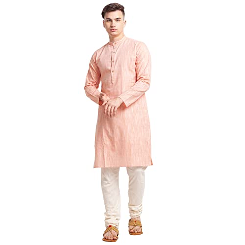 Image of Globus Men's Cotton Regular Fit Solid Kurta