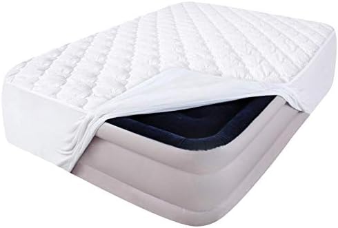 Moonsea Queen Mattress Pad Cover, Super Soft Breathable and Noiseless Down Alternative Fiber Pillow Top Mattress Topper with Deep Pocket Fits Up to 8-18 Inch Mattress