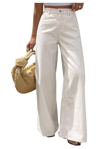 SOLY HUX Women's Straight Leg Baggy Jeans High Waisted Casual