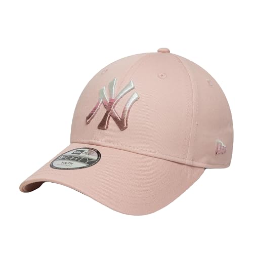 Casquette New Era 9Forty New York Yankees rose métallique pour enfant