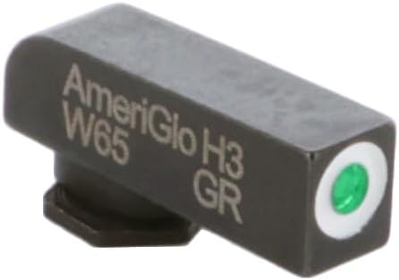 AMERIGLO Cap Night Sight Set Square Outline Front, Non tritium Rear - Compatible with Glock Gen 1-4 9mm/.40/.380, Gen 5 10mm/.45