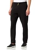 BOSS Herren Hique Jogginghose aus Baumwoll-Mix mit Logo-Print Schwarz M