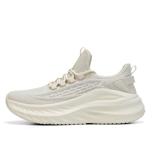 Image of Pozvnn Mens Walking Shoes Fashion Tennis Walking Slip on Sneakers Casual Gym Workout Lightweight Comfortable Trainers