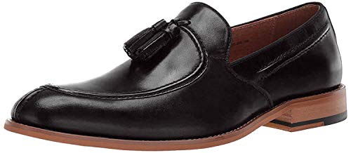 Stacy Adams Men's Donovan Tassel Slip-On Loafer Oxford, Black, 12 M US