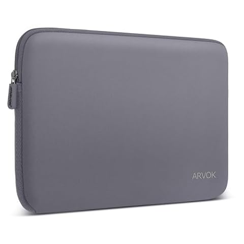 Arvok 13 13,3 14 cali neoprenowy pokrowiec na laptopa do Chromebooka Ultrabook Netbook Tablet (Szary)
